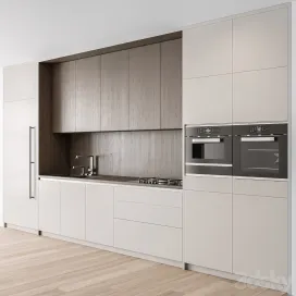 Kitchen Modern White Wood Cabinets